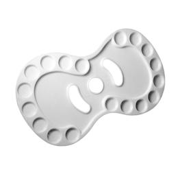 Plastic Paint Tray Palette with Thumb Hole, 18 Wells