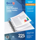 Davisgroup 5385 4 Binders QuickFit Heavy Weight Top Load Letter Size Sheet Protectors Clear 225 Pack