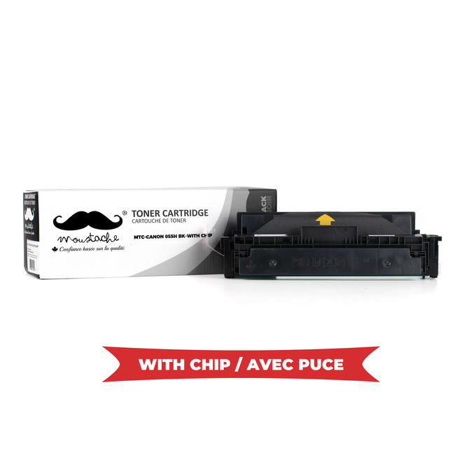Moustache Canon 055H 3020C001 WithChip Color ImageClass MF741Cdw Canon 055H 3020C001 Compatible Black Toner Cartridge High Yi
