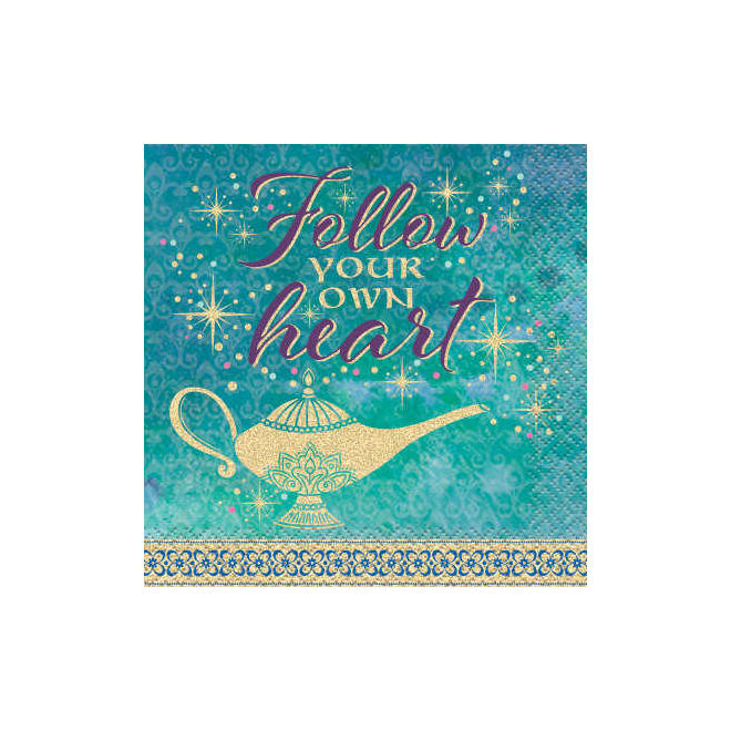Other Brands LVU 79501 Aladdin Disney Aladdin Beverage Napkins 16pcs