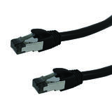 Other Brands Cab CAT8S 01BK All Cat8 Network Ethernet Cable Cat8 S FTP Shielded Patch Cable 40G 24AWG Riser CMR Black