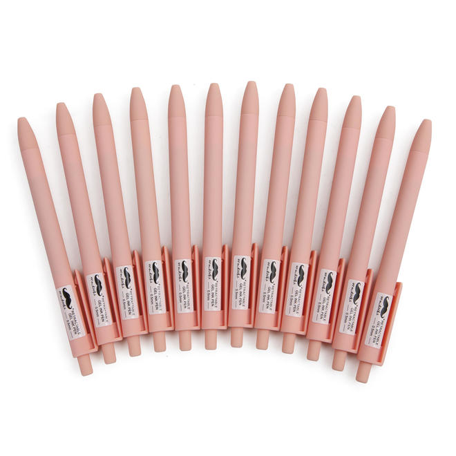 Moustache MOS GP188000 BOX Ballpoint Pens Gel Pens Retractable Ink Gel Pens 0 5mm Point Black Ink 12 Box Moustache