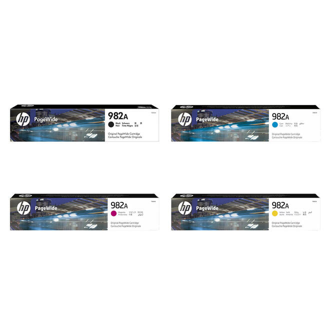 HP HP 982A Combo OEM PageWide Enterprise Color 765dn HP 982A T0B23A T0B24A T0B25A T0B26A Original Ink Cartridge Combo BK C M 