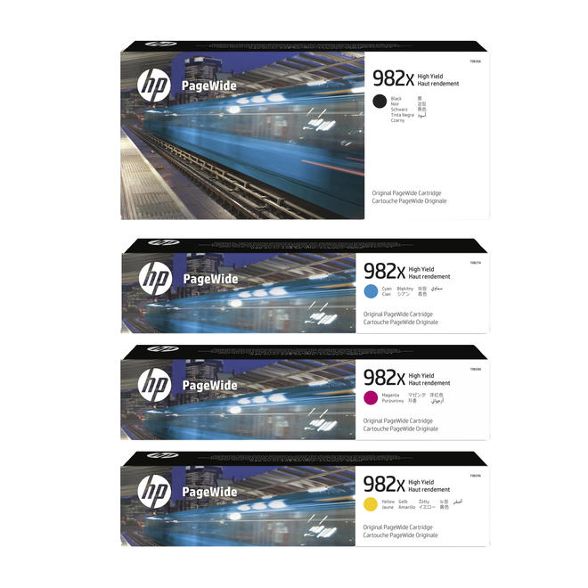 HP HP 982X Combo OEM PageWide Enterprise Color 765dn HP 982X T0B27A T0B28A T0B29A T0B30A Original Ink Cartridge Combo High Yi
