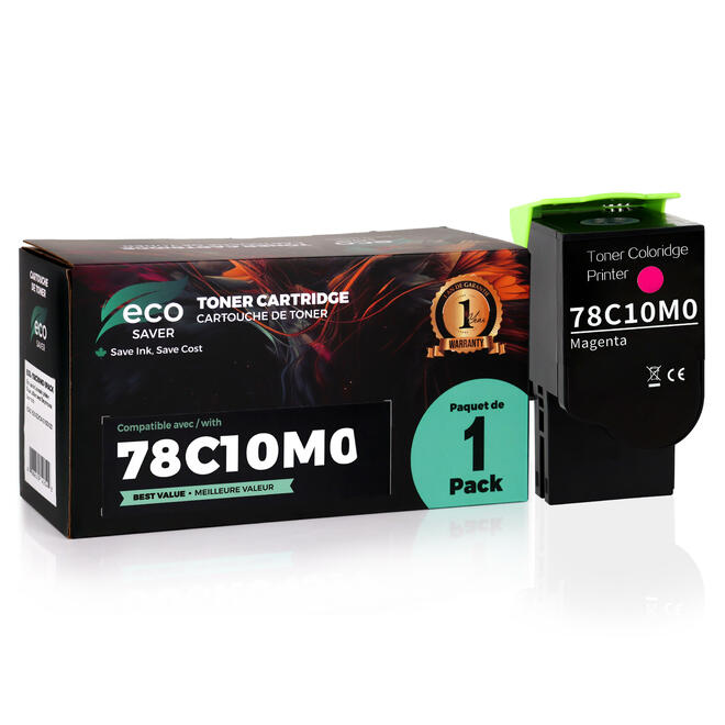 No Brand Lexmark 78C10M0 CX421adn Lexmark 78C10M0 Remanufactured Magenta Toner Cartridge 1400 Pages
