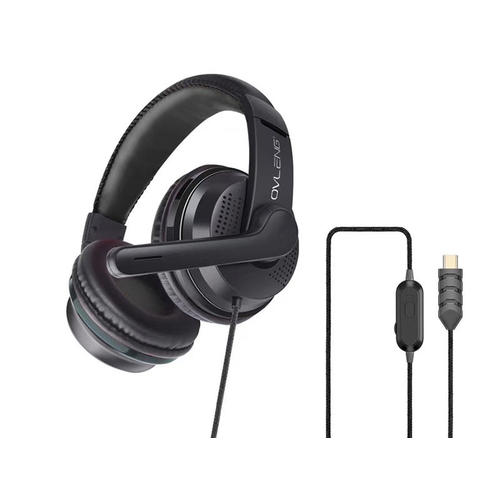 Ovleng HS285 RD OL Headsets Ovleng U200 USB Type C plug stereo gaming headset with Mic phone for mobile laptop