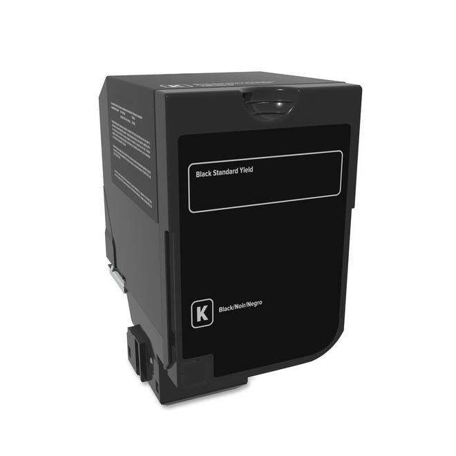 74C1SK0 CS720de Lexmark 74C1SK0 Remanufactured Black Return Program Toner Cartridge
