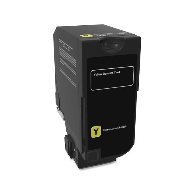 74C1SY0 CS720de Lexmark 74C1SY0 Remanufactured Yellow Return Program Toner Cartridge
