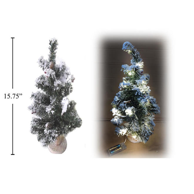 BatteryOperated Prelit LED Christmas Tree, 15.75"
