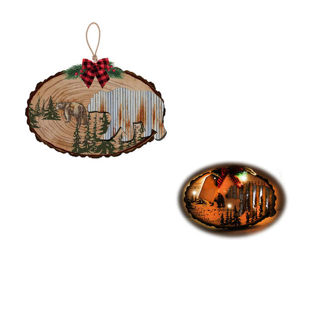Other Brands LVC 67602 01 Christmas Party Supplies Deco N Christmas Light Up 10 65 Metal Forest LED Wall Decor