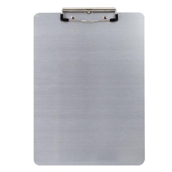 Saunders 459 K8511A Clipboards Document Holders Saunders Recycled Aluminum Clipboard Contoured Clip with Rubber Corners