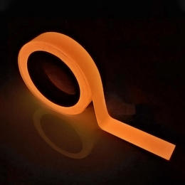Glow in the Dark Luminous Tape, Self Adhesive Fluorescent Neon Gaffer Tape - Orange