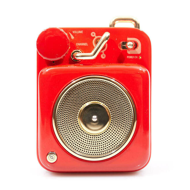 Muzen Cab 11013010072 Speakers Subwoofer Button Scarlet Mini Portable Wireless Bluetooth Speaker Retro Home Decoration Vintag