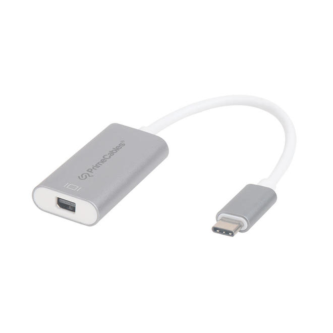 PrimeCables Cab UTC MDP04 L USB 3 0 Type C to Mini PD DisplayPort Adapter for MacBook 4K 60Hz PrimeCables