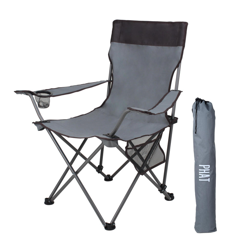 Portable Folding Camping Chair with Armrests & Cup Holder PHAT™