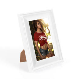 Rustic Picture Frames for Wall or Tabletop, 1/Pack - White, 5" x 7"