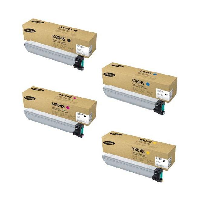 Samsung Samsung CLT 808S Combo OEM MutiXpress SL X4300LX Samsung CLT 808S Original Toner Cartridge Combo BK C M Y