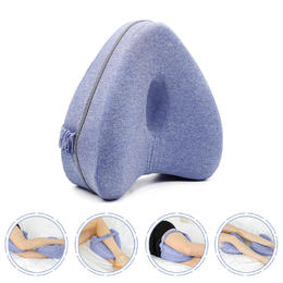 Small 25644 moustache mo jl013 bl back supports and accessories ergonomic memory foam leg positioner pillow for side sleeper moustache 