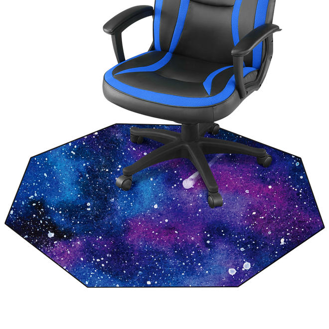 Moustache GCM D120 Chair Accessories Anti Slip Galaxy Gaming Chair Mat for Hardwood Floor Moustache