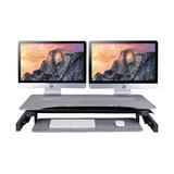 Rocelco Cab DADR ALL Standing Desk Desk Converter DADR Deluxe Sit To Stand Height Adjustable Desk Computer Riser 37 4 Wide Ro