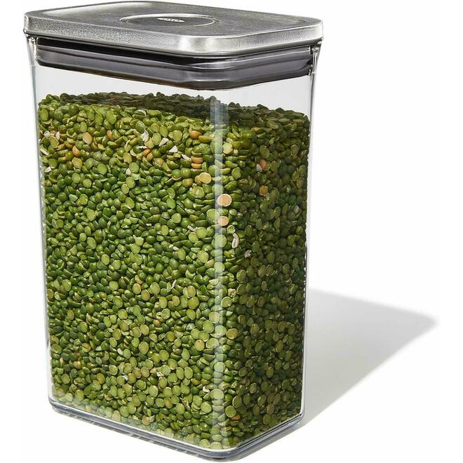 OXO LVDA 3118200SS Food Storage SteeL POP 2 0 Big Square Medium Container 4 2L
