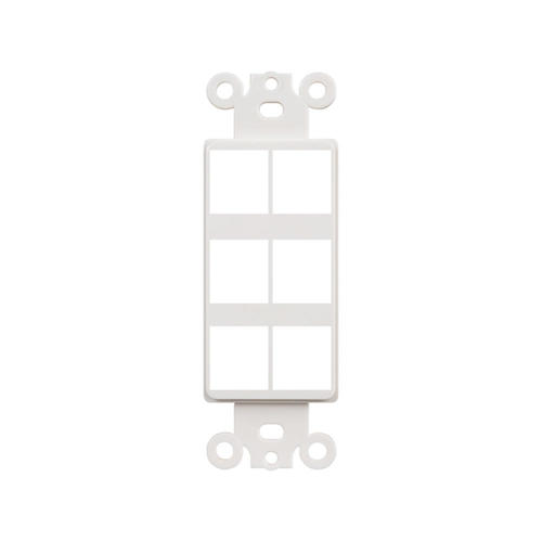PrimeCables PC WP HJ266 Power Wall Plates 6 port decorator insert