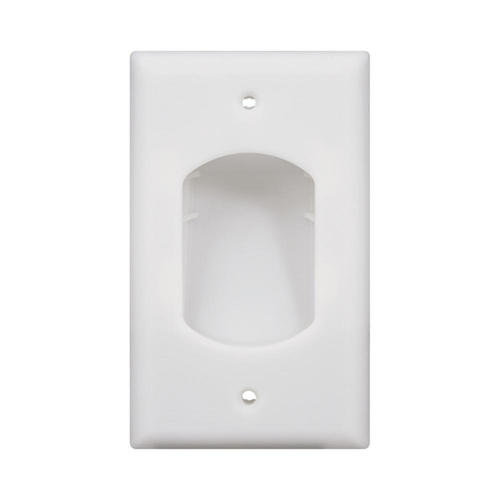 PrimeCables PC WP HJ8881 HDMI Wall Plates Single Gang Recessed Low Voltage Cable Plate