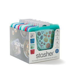 Stasher LVDA SB0124CDU Food Storage Stasher Reusable Sandwich Bags 12pc CDU