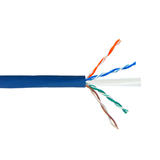No Brand Cab C6E400 all Cat6 6a Network Ethernet Cable 4 Pair Cat6 Solid U UTP 550MHz 23AWG CMR Riser Bulk Cable