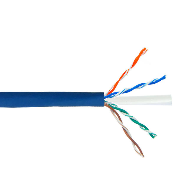No Brand Cab C6E400 all Cat6 6a Network Ethernet Cable 4 Pair Cat6 Solid U UTP 550MHz 23AWG CMR Riser Bulk Cable