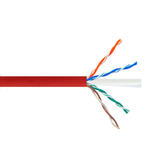 No Brand Cab C6E400 all Cat6 6a Network Ethernet Cable 4 Pair Cat6 Solid U UTP 550MHz 23AWG CMR Riser Bulk Cable