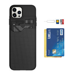 Armor Shockproof Sim Pin Card Holder Phone Cover For iPhone 12 Pro Max 6.7"