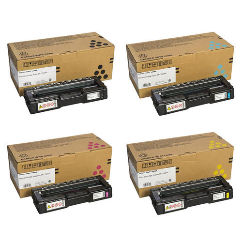 Ricoh 407653 407654 407655 407656 Original Toner Cartridge Combo BK/C/M/Y