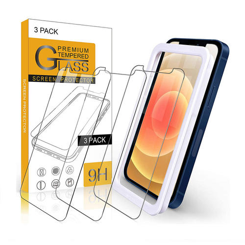 PrimeCables PC SCP IP12 Brands High Definition Anti Scratch Sensitive Screen Protector for Iphone12 6 1 inch 3 Pack PrimeCabl