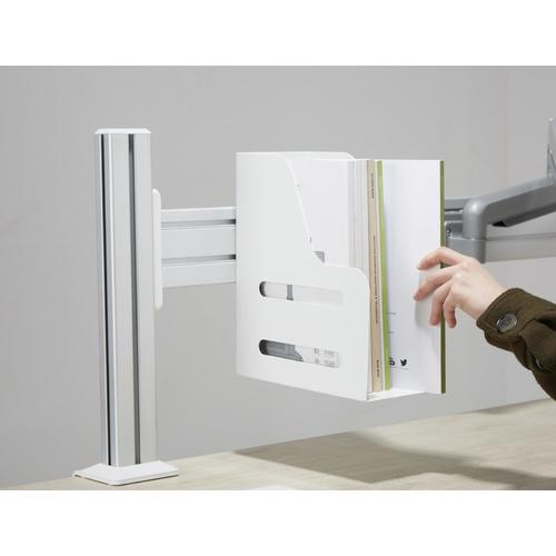 PrimeCables Cab PC 08279 Ergonomics Accessories Vertical File Holder Slatwall system Steel Matte white PrimeCables