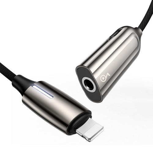 Baseus CALL56 0A USB Type C Adapters 2 in1 IP Male to IP 3 5mm Female Adapter L56 Tarnish Baseus