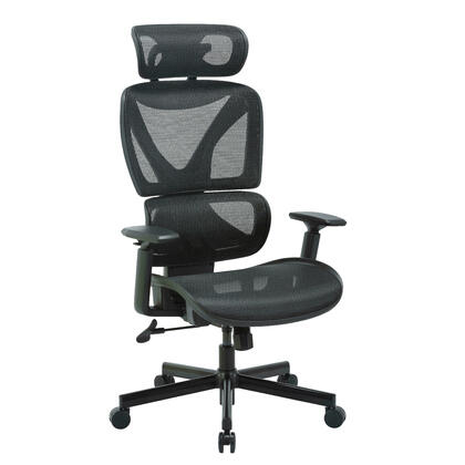 Ergonomic Mesh Office Chair with Auto-Balance Segmented Backrest - Moustache®