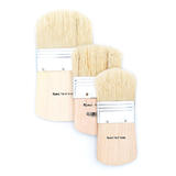 Nobel FC 718 Paintbrushes Nobel White Filbert Bristle Decorator s Brush Short Wide Wood Handle