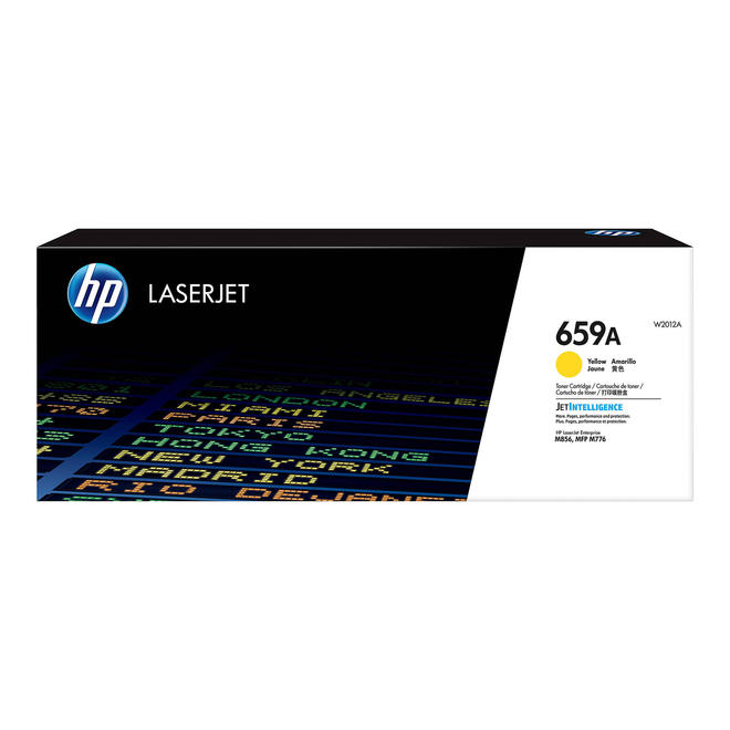 HP HP 659A W2012A OEM Color LaserJet Enterprise Flow MFP M776z HP 659A W2012A Original Yellow Toner Cartridge