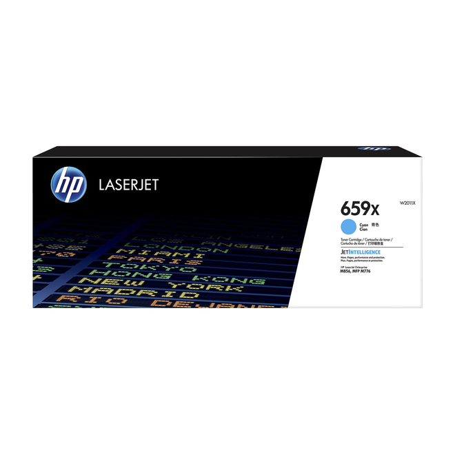HP HP 659X W2011X OEM Color LaserJet Enterprise Flow MFP M776z HP 659X W2011X Original Cyan Toner Cartridge High Yield