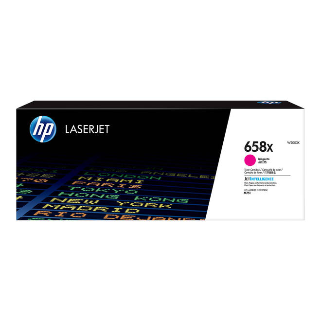 HP HP 658X W2003X OEM Color LaserJet Enterprise M751dn HP 658X W2003X Original Magenta Toner Cartridge High Yield
