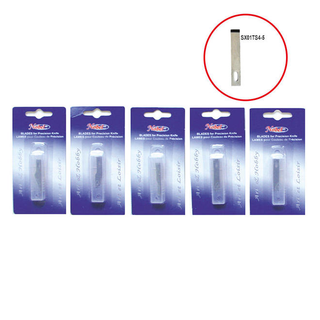 Nobel SX01TS5 5 Cutting Knives Mats Magnifiers Nobel Replacement Surgical Blades Made of Japanese Steel Pack of 5