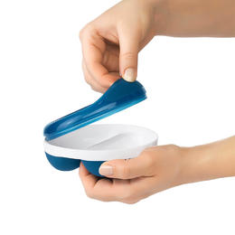 16856 OXO LVTH 61131400 Baby Supplies Divided Feeding Dish with Removable Ring Storage Lid 