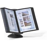 Durable 553937 Sign Holders Display Durable Sherpa Motion 10 Panel Desktop Reference System Gray