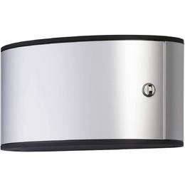 Durable® Wall Mounted Secure Key Cabinet with Keyed Lock, Holds 12 Key Tags, Brushed Aluminum,