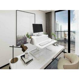 Electric Height Adjustable Stylish Sit-stand Smart Workstation with monitor holder PrimeCables®