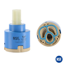 Single Faucet Easy Install PP Plastic Bathroom 40mm Short Ceramic Faucet Valve - LIVINGbasics