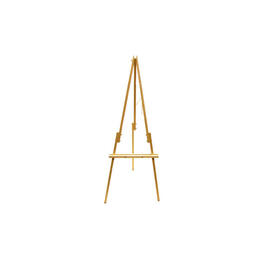 Full Standing Display Tripod Easel, Elm Wood, 62", Natural
