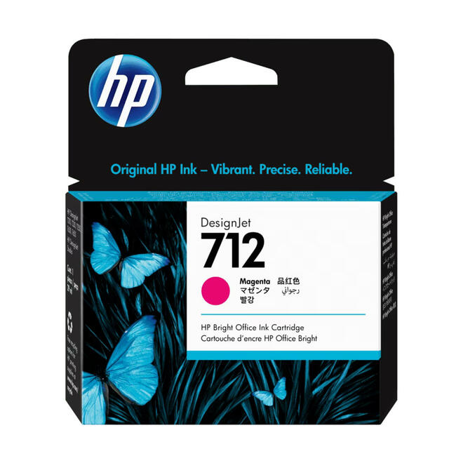 HP HP 712 M OEM DesignJet Studio 24 in HP 712 3ED68A Original Magenta Ink Cartridge 29ml