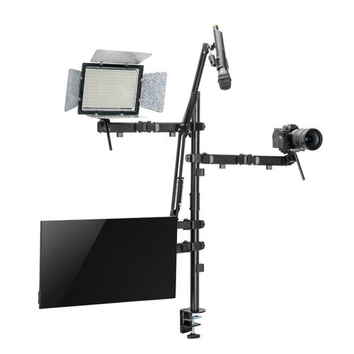 PrimeCables Cab PC 08315 Monitor Desk Mounts Desk mounted Single Monitor Mount All in one Microphone Camera Monitor Studio Se